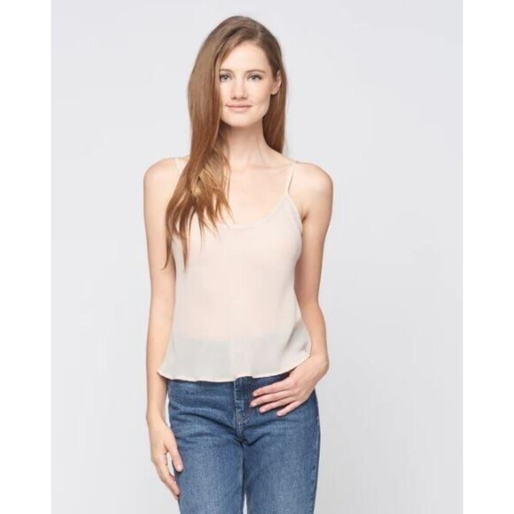 Maven West Cami NWT Nude Camisole Tank Top Adjustable Straps Womens Size L